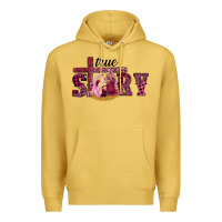 Antique Gold Pink Christmas true story holy family Premium Hoodie - RanaPortraitStore