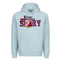 Blue Mist Pink Christmas true story holy family Premium Hoodie - RanaPortraitStore