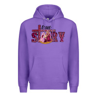 Purple Pink Christmas true story holy family Premium Hoodie - RanaPortraitStore