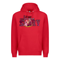 Red Pink Christmas true story holy family Premium Hoodie - RanaPortraitStore