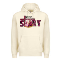 Sandshell Pink Christmas true story holy family Premium Hoodie - RanaPortraitStore