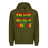 Army Green dope black uncle with stars Premium Hoodie - texasbilliewilder