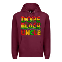 Burgundy dope black uncle with stars Premium Hoodie - texasbilliewilder