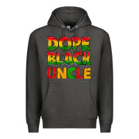 Charcoal Heather dope black uncle with stars Premium Hoodie - texasbilliewilder