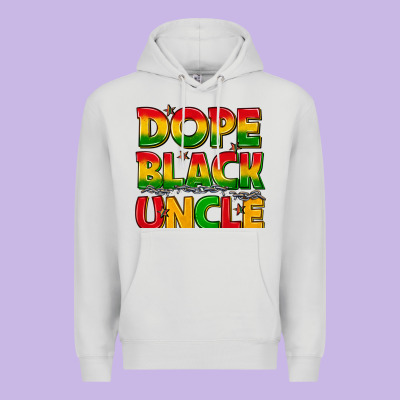 Premium Hoodie dope black uncle with stars