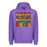 Purple dope black uncle with stars Premium Hoodie - texasbilliewilder