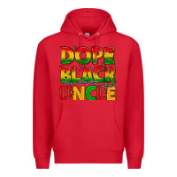 Red dope black uncle with stars Premium Hoodie - texasbilliewilder