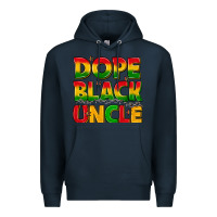 Navy dope black uncle with stars Premium Hoodie - texasbilliewilder