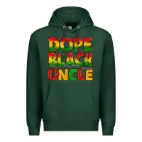 Sports Green dope black uncle with stars Premium Hoodie - texasbilliewilder