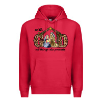Cardinal With God All Things Are Possible Premium Hoodie - RanaPortraitStore