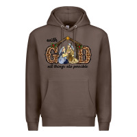 Coffee With God All Things Are Possible Premium Hoodie - RanaPortraitStore