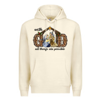 Sandshell With God All Things Are Possible Premium Hoodie - RanaPortraitStore