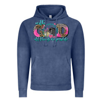 Vintage Denim with god all things are possible race Vintage Hoodie - AdoDesignShop