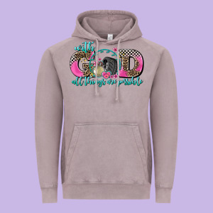 With God All Things Are Possible Race Vintage Hoodie Designed By Adodesignshop