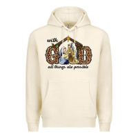Tofu With God All Things Are Possible Premium Hoodie - RanaPortraitStore