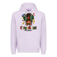 Lilac educational coordinator life afro messy bun Premium Hoodie - texasbilliewilder
