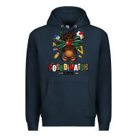 Navy educational coordinator life afro messy bun Premium Hoodie - texasbilliewilder