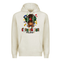 Educational Coordinator Life Afro Messy Bun Premium Hoodie | Teevron