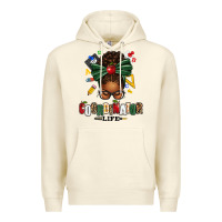 Sandshell educational coordinator life afro messy bun Premium Hoodie - texasbilliewilder