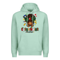 Seafoam educational coordinator life afro messy bun Premium Hoodie - texasbilliewilder