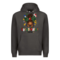 Smoke educational coordinator life afro messy bun Premium Hoodie - texasbilliewilder
