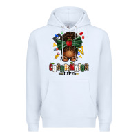 White educational coordinator life afro messy bun Premium Hoodie - texasbilliewilder