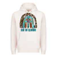 Pale Pink He Is Risen Premium Hoodie - RanaPortraitStore