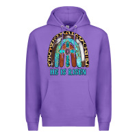 Purple He Is Risen Premium Hoodie - RanaPortraitStore