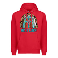 Red He Is Risen Premium Hoodie - RanaPortraitStore