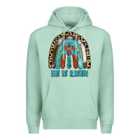 Seafoam He Is Risen Premium Hoodie - RanaPortraitStore
