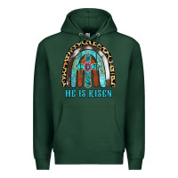 Sports Green He Is Risen Premium Hoodie - RanaPortraitStore