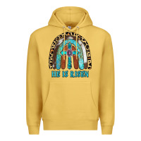 Antique Gold He Is Risen Premium Hoodie - RanaPortraitStore