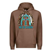 Chestnut He Is Risen Premium Hoodie - RanaPortraitStore
