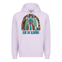 Lilac He Is Risen Premium Hoodie - RanaPortraitStore