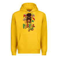 Lemon juneteenth afro messy bun postal girl Premium Hoodie - texasbilliewilder