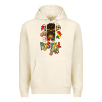 Tofu juneteenth afro messy bun postal girl Premium Hoodie - texasbilliewilder