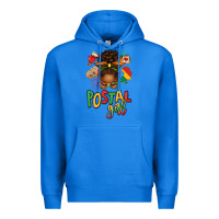 True Royal juneteenth afro messy bun postal girl Premium Hoodie - texasbilliewilder