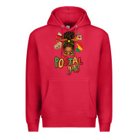 Cardinal juneteenth afro messy bun postal girl Premium Hoodie - texasbilliewilder