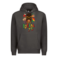 Smoke juneteenth afro messy bun postal girl Premium Hoodie - texasbilliewilder