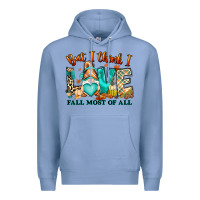 Colony Blue But i think i love Fall most of all gnome Premium Hoodie - RanaPortraitStore