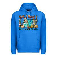 True Royal But i think i love Fall most of all gnome Premium Hoodie - RanaPortraitStore