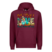Burgundy But i think i love Fall most of all gnome Premium Hoodie - RanaPortraitStore