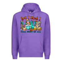 Purple But i think i love Fall most of all gnome Premium Hoodie - RanaPortraitStore