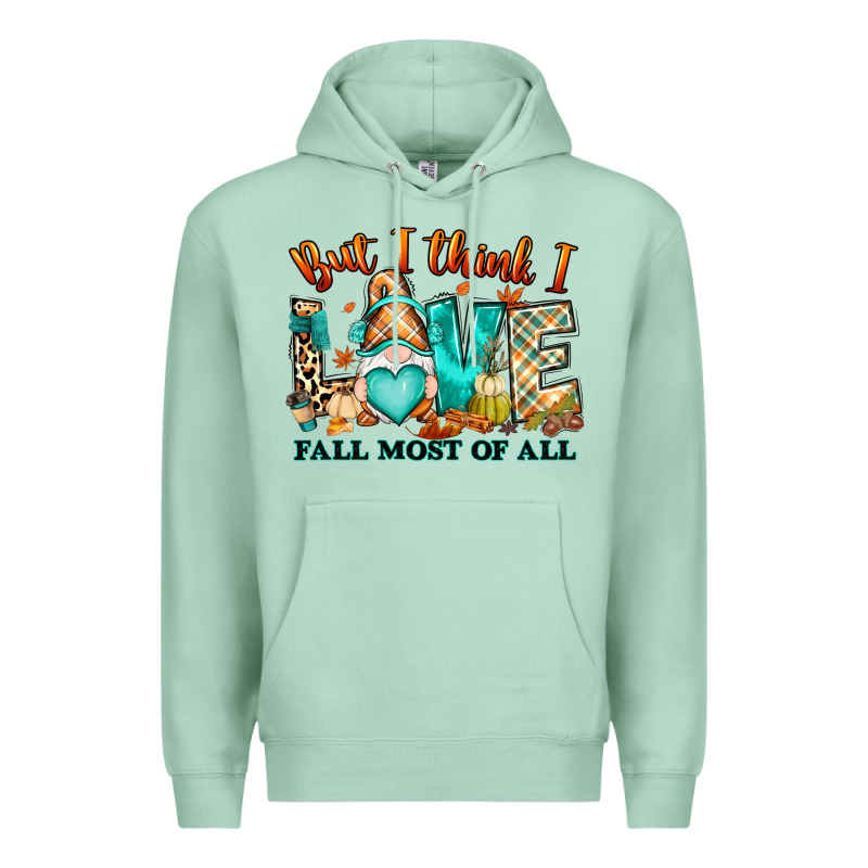 But I Think I Love Fall Most Of All Gnome Premium Hoodie by RanaPortraitStore | Teevron