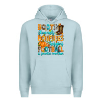 Blue Mist Boots flannels bonfires leggins American Football Premium Hoodie - RanaPortraitStore