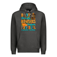 Charcoal Heather Boots flannels bonfires leggins American Football Premium Hoodie - RanaPortraitStore