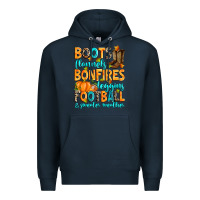 Navy Boots flannels bonfires leggins American Football Premium Hoodie - RanaPortraitStore