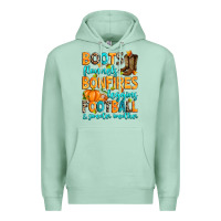 Seafoam Boots flannels bonfires leggins American Football Premium Hoodie - RanaPortraitStore