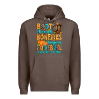 Coffee Boots flannels bonfires leggins American Football Premium Hoodie - RanaPortraitStore