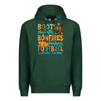 Sports Green Boots flannels bonfires leggins American Football Premium Hoodie - RanaPortraitStore